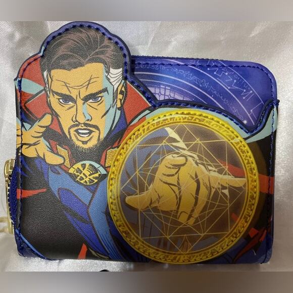 NWT Marvel Disney Loungefly Dr. Strange Multiverse Avengers Wallet AND Backpack - Picture 11 of 13